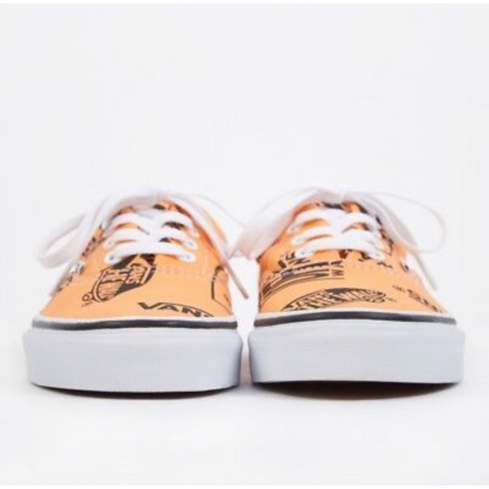 Vans Era Logo Tangerine & Black Skates Shoes - Picture 5 of 8
